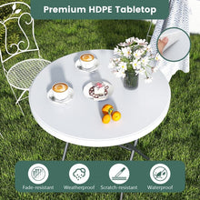 Charger l&#39;image dans la galerie, Costway Modern Foldable Round Dining Table - Suitable for Restaurant, Camping, and Backyard Barbecue
