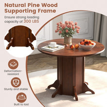 Load image into Gallery viewer, Costway Vintage Wooden Round Dining Table - Suitable for Restaurant and Cafe
