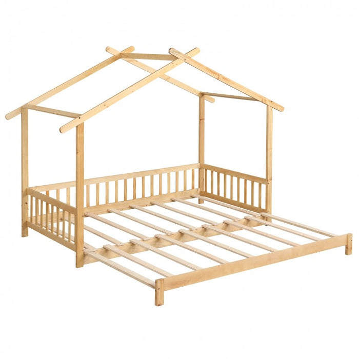 Adjustable Ceiling Mounted Double Bed Frame