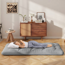 Charger l&#39;image dans la galerie, Gray Portable Folding Futon Mattress with Carrying Bag
