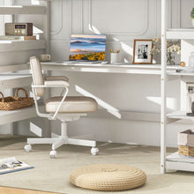Charger l&#39;image dans la galerie, White Loft Bed with Storage and Stairs
