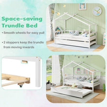 Charger l&#39;image dans la galerie, Sofa Bed with Pull-Out Trundle and Loft-Style Frame
