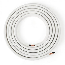 Load image into Gallery viewer, 25 Feet Mini Split Line Set with 1/4 Inch and 3/8 Inch O.D. Copper Pipes Tubing
