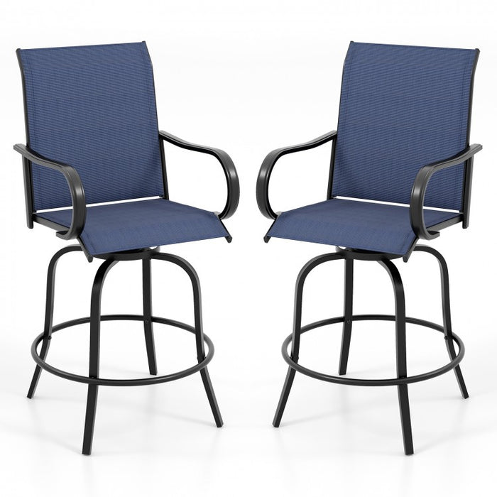 Costway Patio Set with Swivel Chairs - Suitable for Garden and Backyard