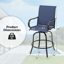Load image into Gallery viewer, Costway Patio Set with Swivel Chairs - Suitable for Garden and Backyard
