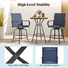 Load image into Gallery viewer, Costway Patio Set with Swivel Chairs - Suitable for Garden and Backyard
