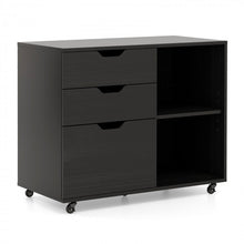 Load image into Gallery viewer, 3-Drawer Mobile File Cabinet with Shelving
