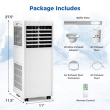 Load image into Gallery viewer, 8000 BTU White 4-in-1 Multifunctional Portable Air Conditioner with 24-Hour Timer
