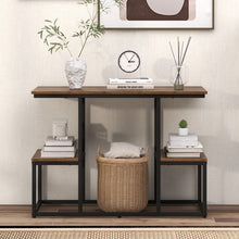 Load image into Gallery viewer, 50-Inch Industrial-Style Metal TV Stand &amp; Media Console
