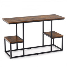 Load image into Gallery viewer, 50-Inch Industrial-Style Metal TV Stand &amp; Media Console

