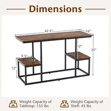 Load image into Gallery viewer, 50-Inch Industrial-Style Metal TV Stand &amp; Media Console
