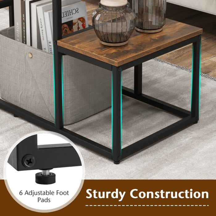 50-Inch Industrial-Style Metal TV Stand & Media Console