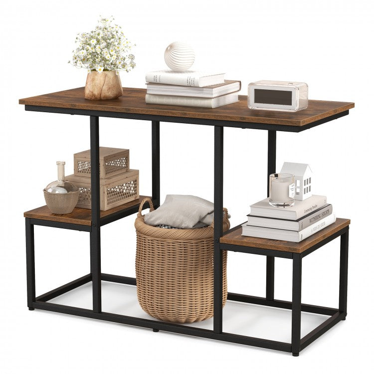 50-Inch Industrial-Style Metal TV Stand & Media Console
