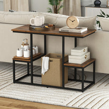 Load image into Gallery viewer, 50-Inch Industrial-Style Metal TV Stand &amp; Media Console
