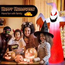 Load image into Gallery viewer, Costway 8-Foot Halloween Inflatable Ghost with LED Lights - Suitable for Halloween Decorations and Themed Parties
