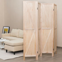 Load image into Gallery viewer, 4-Panel Folding Wooden Room Divider for Bedroom and Living Room
