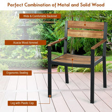 Charger l&#39;image dans la galerie, Outdoor Dining Table Set 7-Piece Set with Long Table and 6 Chairs - Suitable for Backyard and Garden
