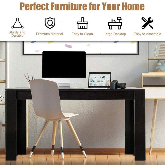 Modern Solid Wood Dining Room Table - Rectangular Design, Suitable for Kitchen and Restaurant