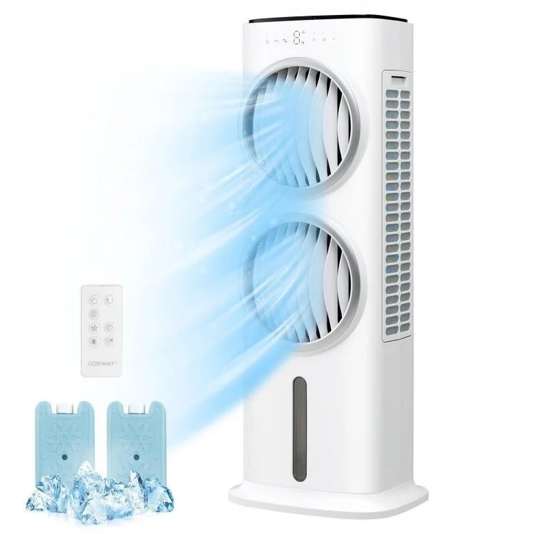 Multi-Functional Air Cooler with 2.4 Gallon Water Tank and 9-Hour Timer