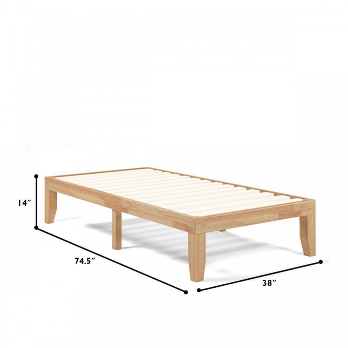 Bedroom Double Solid Wood Bed Frame with Storage Underneath