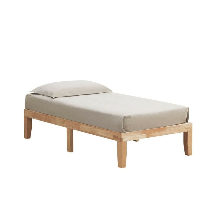 Bedroom Double Solid Wood Bed Frame with Storage Underneath