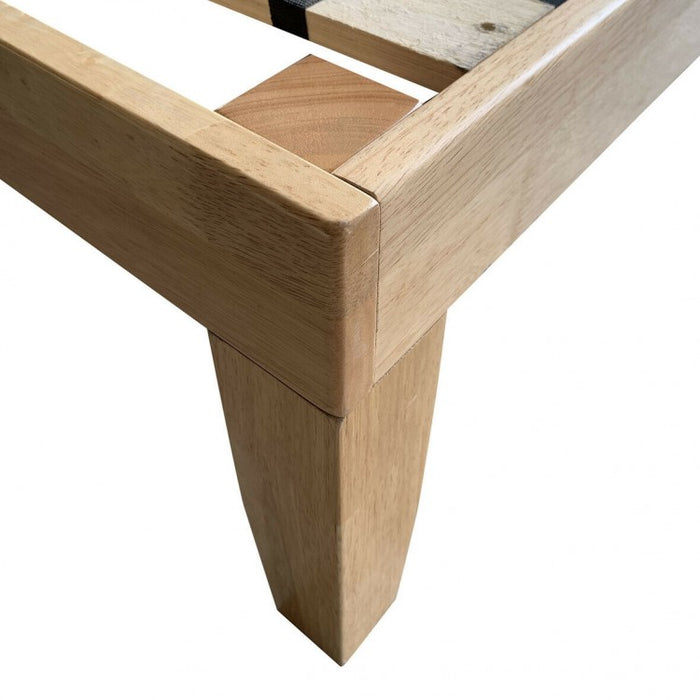 Wooden Platform Bed Frame with Storage Underneath for Two