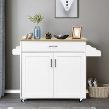 Load image into Gallery viewer, Rolling Kitchen Island Cart with Multiple Storage
