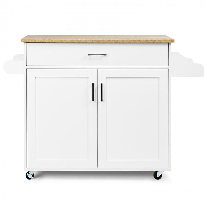 Rolling Kitchen Island Cart with Multiple Storage