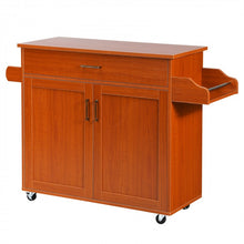 Load image into Gallery viewer, Rolling Kitchen Island Cart with Multiple Storage
