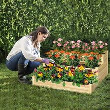 Load image into Gallery viewer, Outdoor Garden Yard 3-Tier Raised Garden Planter
