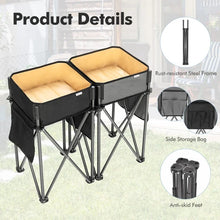 Load image into Gallery viewer, Outdoor Camping Portable Folding Table with Storage Sink
