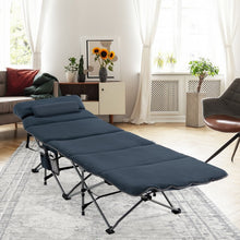 Load image into Gallery viewer, Outdoor Folding Camping Bed with Stretchable Design and Mattress - Suitable for Hiking and Mountaineering
