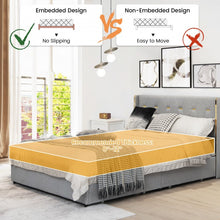 Load image into Gallery viewer, Modern Minimalist Grey Bed Frame with Storage Drawers and Headboard
