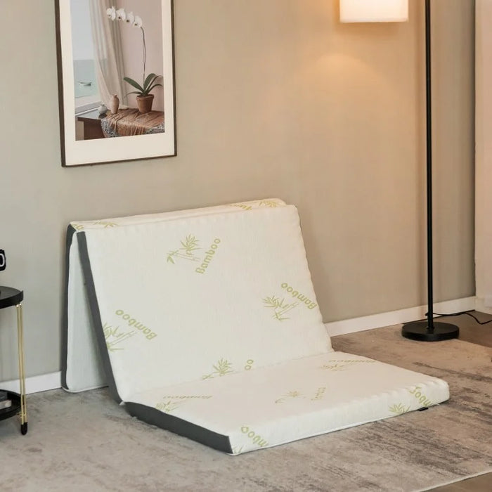 Portable Foldable Memory Foam Mattress with Carrying Case