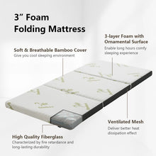 Charger l&#39;image dans la galerie, Portable Foldable Memory Foam Mattress with Carrying Case
