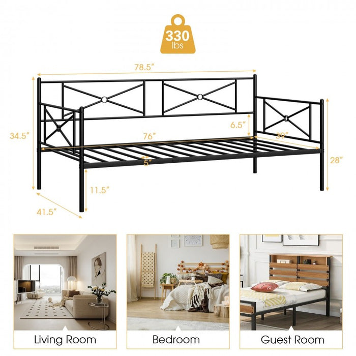 Modern Minimalist Multifunctional Metal Sofa Bed