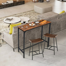 Load image into Gallery viewer, Industrial Style Dining Bar Table with Reinforced Steel Frame - Suitable for Restaurant and Bar
