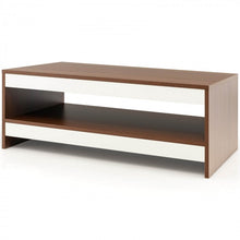 Charger l&#39;image dans la galerie, Modern Rectangular Coffee Table with Open Shelving - Suitable for Living Room and Office
