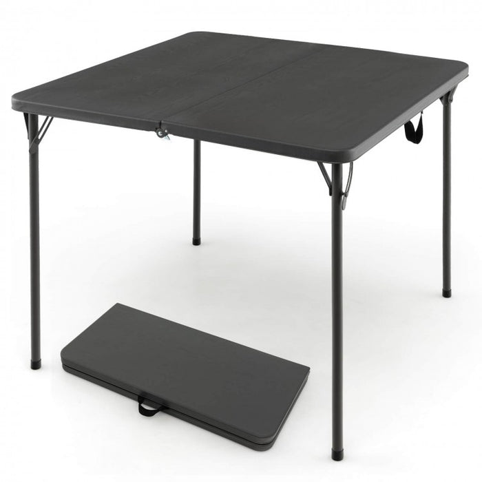 Costway Outdoor Folding Camping Table with Rust-Resistant Frame - Suitable for Camping and Hiking