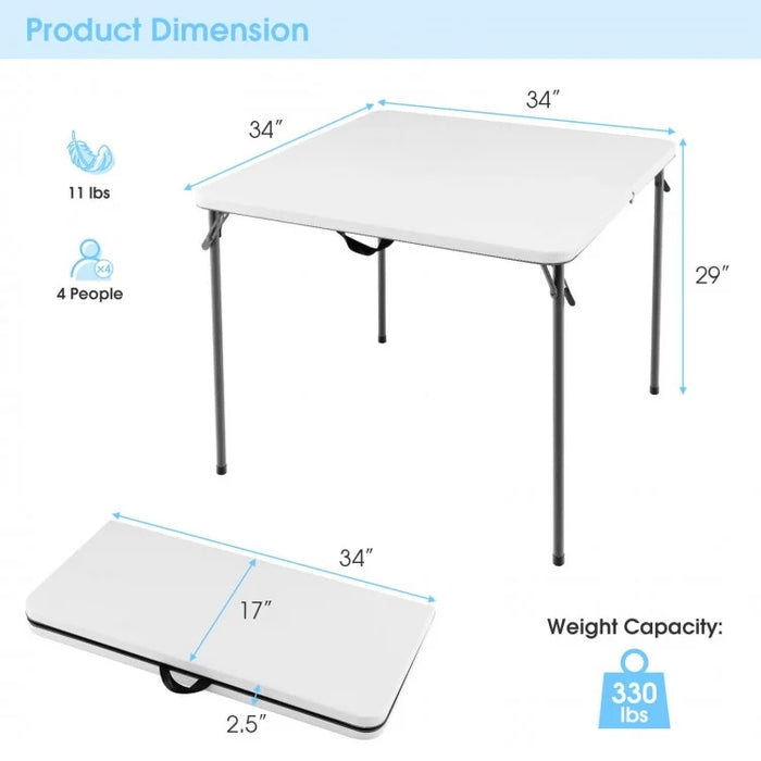 Costway Outdoor Folding Camping Table with Rust-Resistant Frame - Suitable for Camping and Hiking