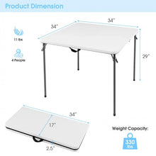 Load image into Gallery viewer, Costway Outdoor Folding Camping Table with Rust-Resistant Frame - Suitable for Camping and Hiking
