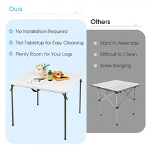 Load image into Gallery viewer, Costway Outdoor Folding Camping Table with Rust-Resistant Frame - Suitable for Camping and Hiking
