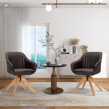 Charger l&#39;image dans la galerie, Costway Modern Minimalist Swivel Chair for Living Room - Supports Up to 330 lbs with Anti-Slip Feet
