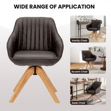 Charger l&#39;image dans la galerie, Costway Modern Minimalist Swivel Chair for Living Room - Supports Up to 330 lbs with Anti-Slip Feet

