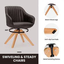 Charger l&#39;image dans la galerie, Costway Modern Minimalist Swivel Chair for Living Room - Supports Up to 330 lbs with Anti-Slip Feet
