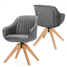 Charger l&#39;image dans la galerie, Costway Modern Minimalist Swivel Chair for Living Room - Supports Up to 330 lbs with Anti-Slip Feet
