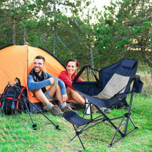 Load image into Gallery viewer, Outdoor Camping Rocking Chair with Retractable Footrest and Portable Carrying Bag - Suitable for Fishing and Picnics
