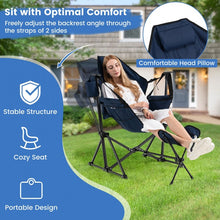Load image into Gallery viewer, Outdoor Camping Rocking Chair with Retractable Footrest and Portable Carrying Bag - Suitable for Fishing and Picnics
