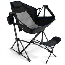 Load image into Gallery viewer, Outdoor Camping Rocking Chair with Retractable Footrest and Portable Carrying Bag - Suitable for Fishing and Picnics
