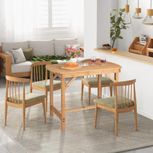 Charger l&#39;image dans la galerie, Outdoor Wooden Dining Table with Built-in Umbrella Hole - Suitable for Patio, Backyard, and Poolside
